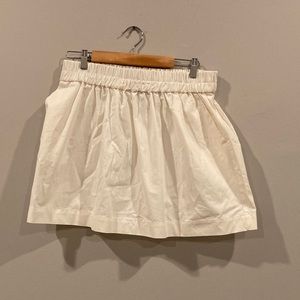Mango white lightweight summer skirt with pockets